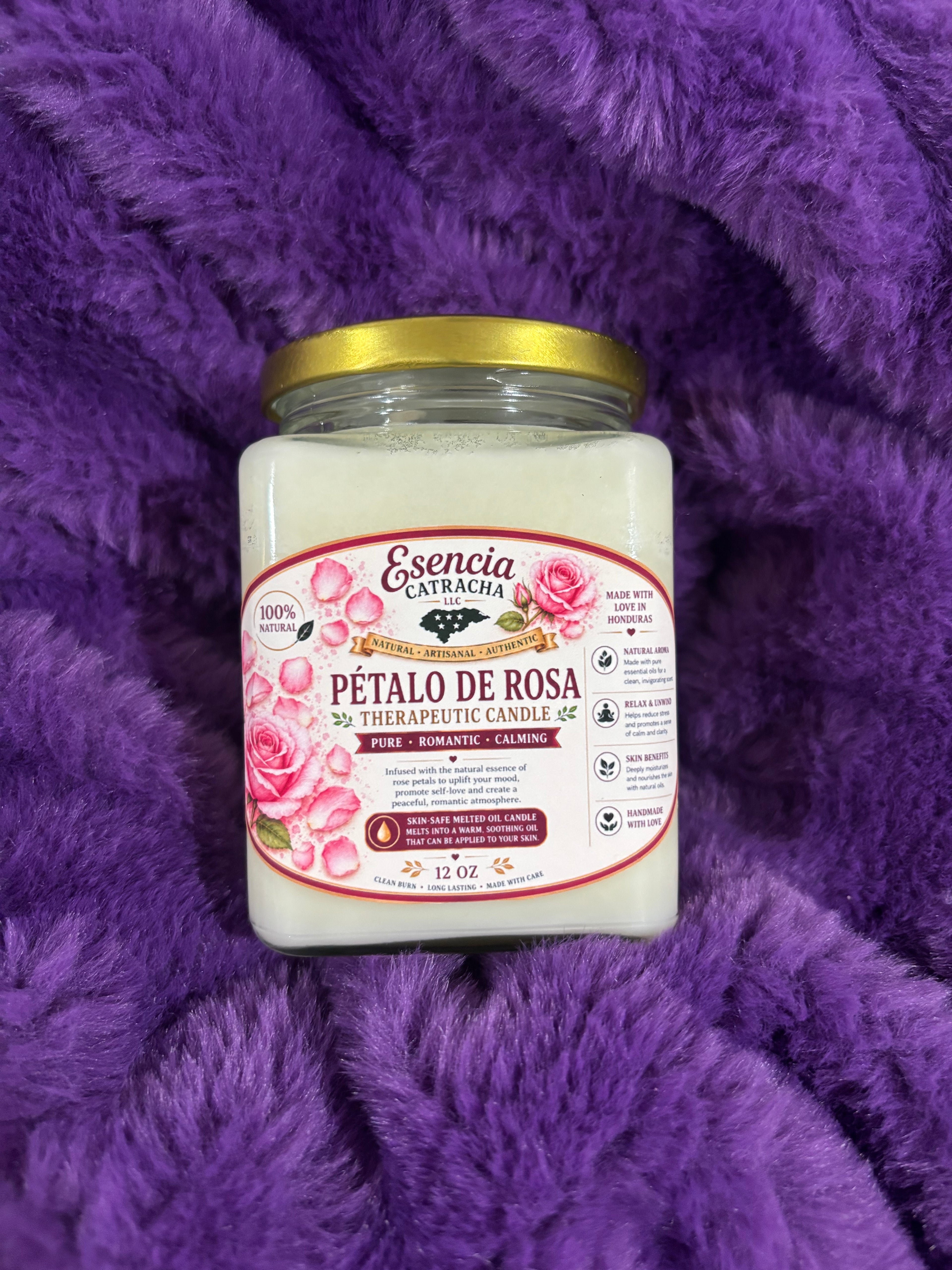 Rose Petal Therapeutic Candle 🌹