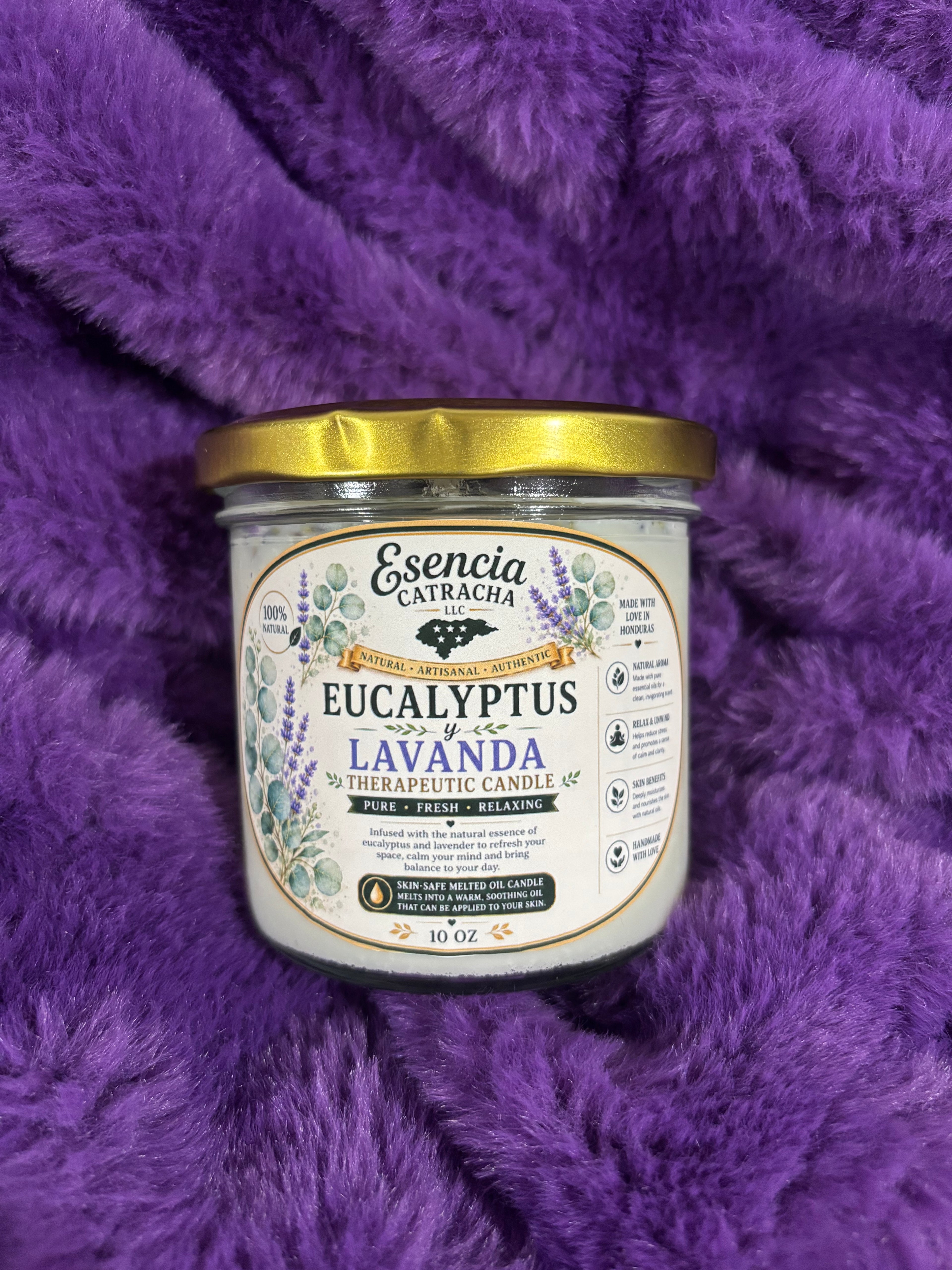 Eucalyptus & Lavender Therapeutic Candle 🌿💜